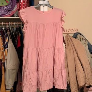 Flowy pink dress